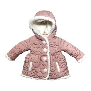 TAHARI PINK FAUX FUR Coat for baby size 24 MO